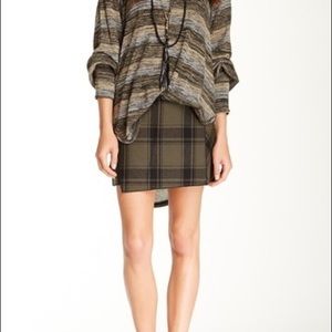 Free People Plaid Skirt